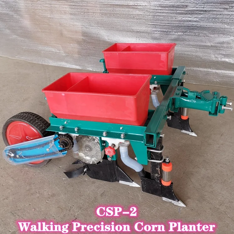 Hand Held Corn Soybean Sowing and Fertilization Integrated Machine Planter No Tillage Machine Maize Planter Machine 2 Rows SCP-1