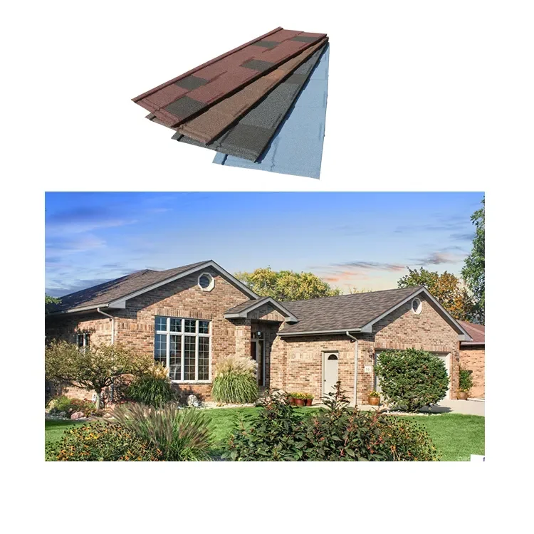 Waterproof Building Materials Roofing Shingle Stone Coated Metal Roof Tile Prices Roofing Shingle Price
