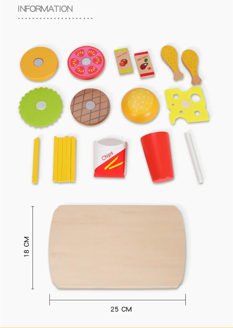 Fashion Kitchen Sets Toys Pretend Food Toy Set Wooden Cooking Children Toy