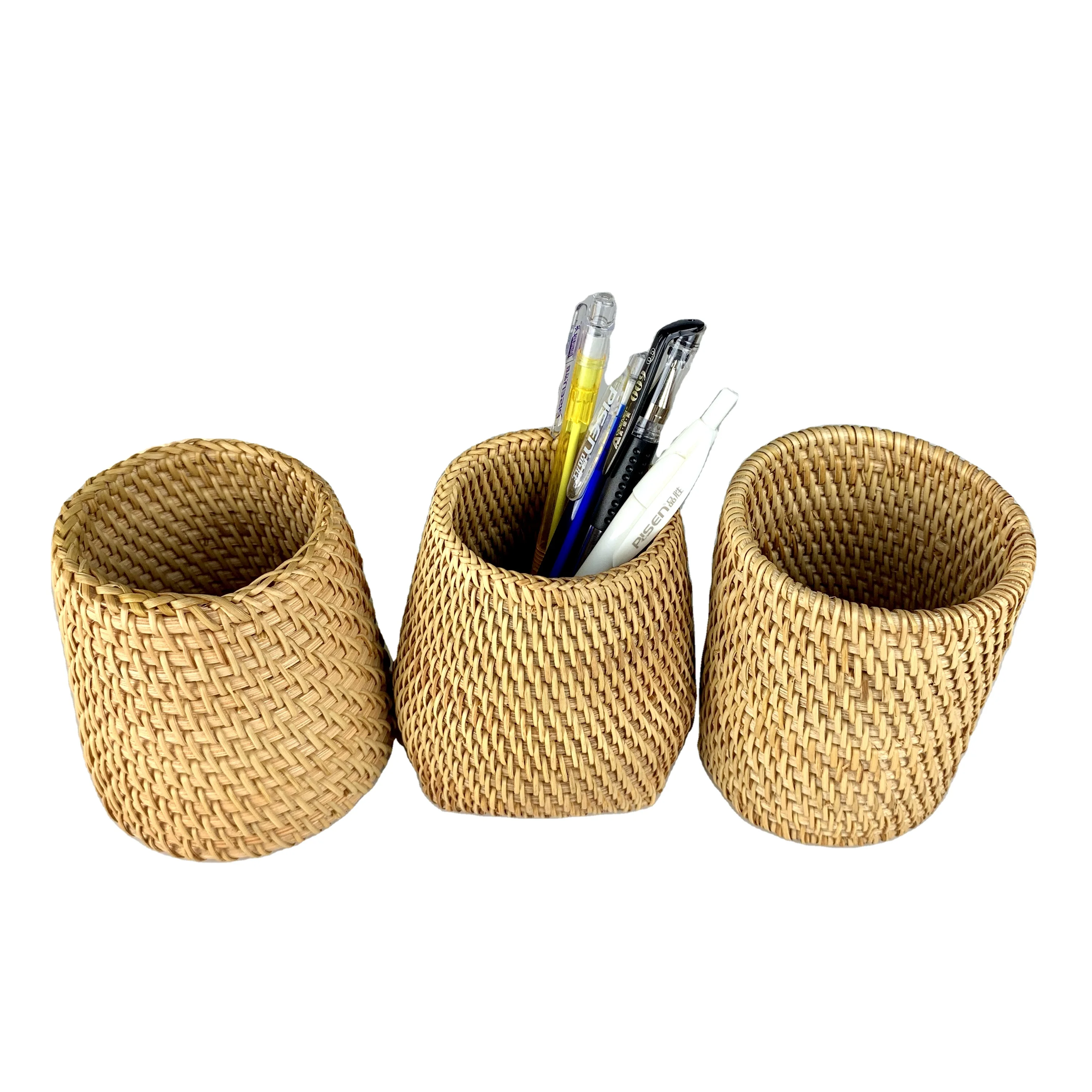 
Vietnam qiuteng, солома для студентов, настольный офис, канцелярские принадлежности, Кисть для макияжа, коробка для хранения трубок, аксессуары, чайный зажим, ложка для хранения 