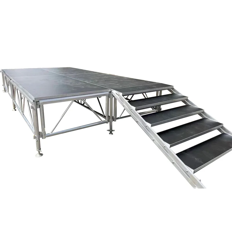 ACS 1x2m Portable Drum Stand Stage Platform Adjustable Frame Mobile Podium Stage For Sale