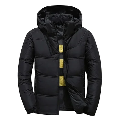 2021Winter High Quality Warm Casual Thicken Hooded parka jacket man