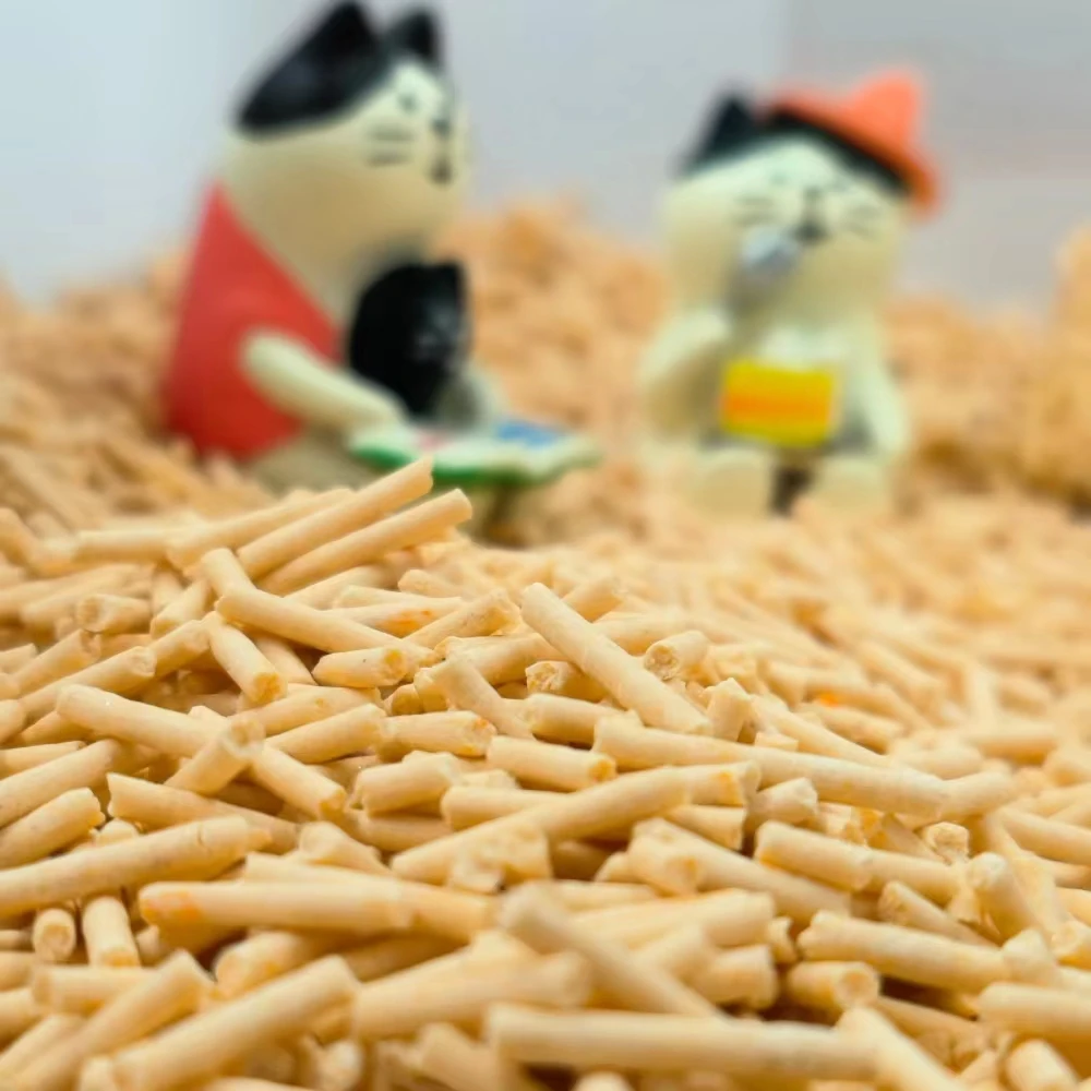 OEM&ODM Custom Plant Cat Litter High Quality Low Dust Clumping Milk Tofu Cat Litter