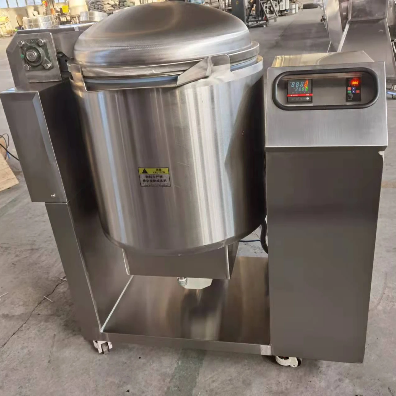 Restaurant commercial automatic large industrial mixer cooking machine jacketed kettle with mixer