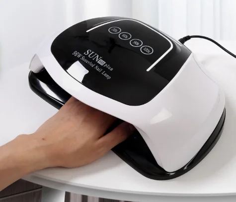 Jinyi SUNH5plus 96W Manufacturer Top Quality Smart Multiple Timing Curing UV Led Nail Lamp Machine Dryer For Two Hands