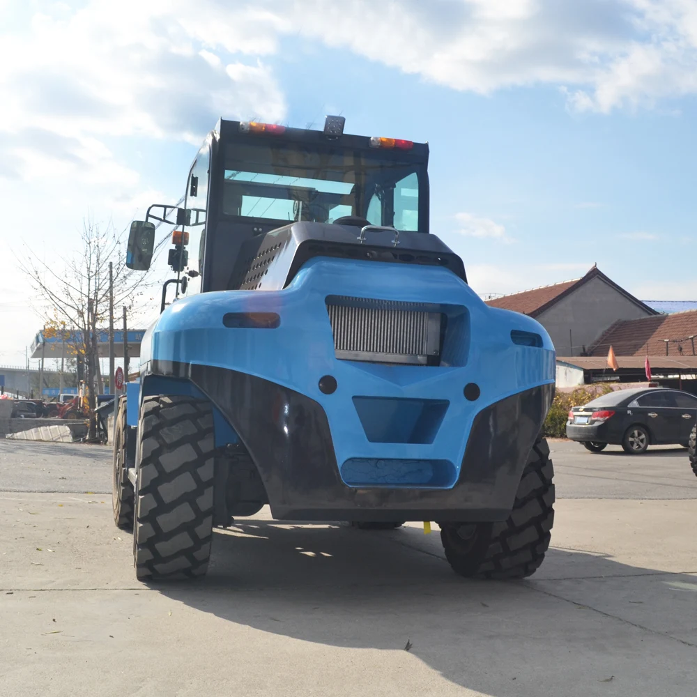 Вилочный погрузчик внедорожник 4WD Вездеходный вилочный зажим для тюков с тюком