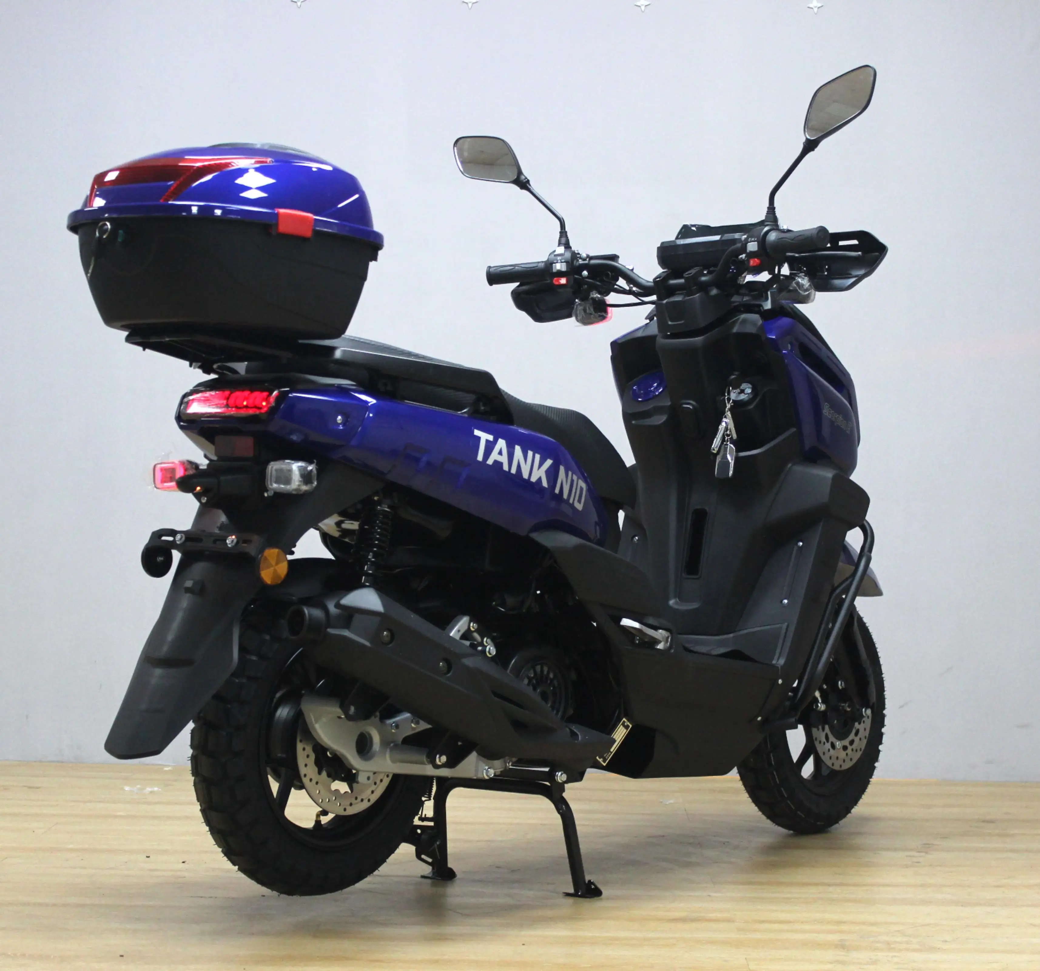 Factory Direct 150cc 4 Stroke Gas Scooter Motorcycle Cheap Adult Motorbike with Disc & Drum Brakes