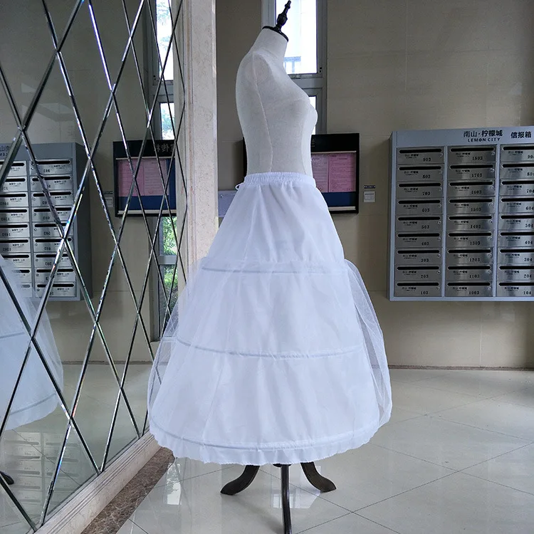 Wedding Ball Gown Women Costume Skirts Lining 3 Hoops Ladies Petticoat HCPS-009