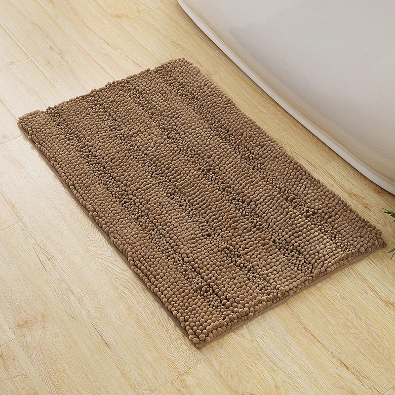 
I@home High Quality Chenille anti slip luxury bathmat washable bath mat 