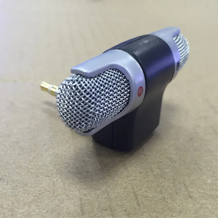 Portable Electret Condenser Microphone Recorder 2-in-1 Multi-Function 3.5mm Mic Mini Wireless Microphone