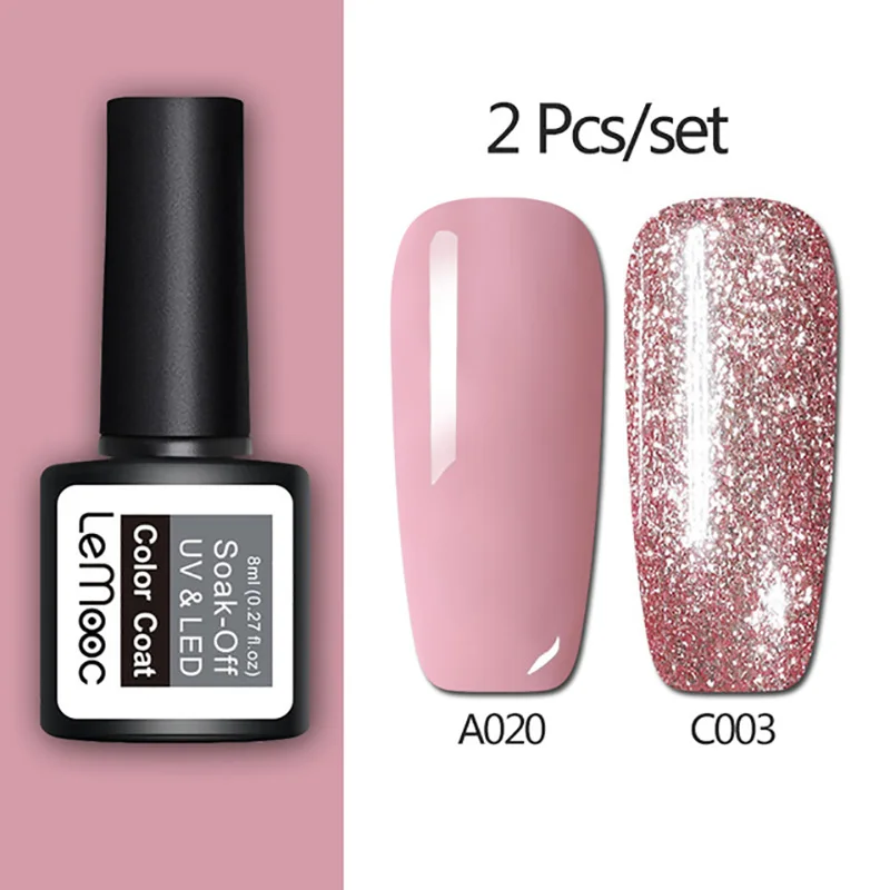 
YUXI Professional Glitter Gel Nail Polish Best Effect Pure Color Private Label Easy To Apply Polish Nail 