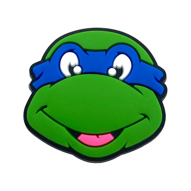 Wholesale Pvc Cute Cartoon Turtle Anime Clog Shoe Charms Mexican Shoe Decoration Buckle For Bracelets