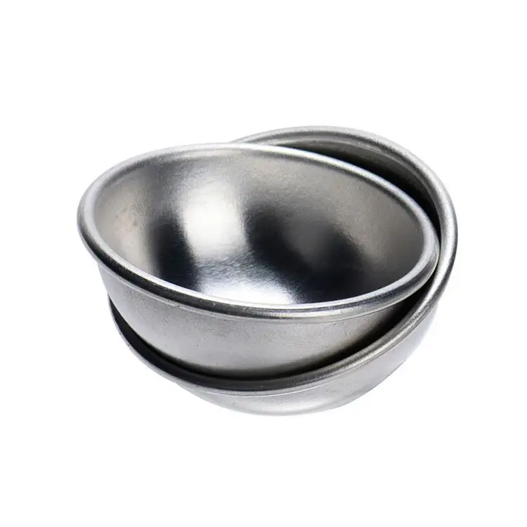 66 H166 3 Sizes DIY Soap Salt Bath Bomb Creative Design Moulds Baking Decoration Tools Aluminium Alloy 3D Cake Ball Mold