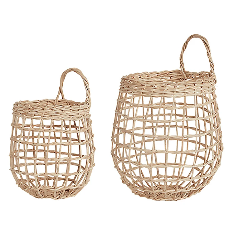 2024 Hot selling eco-friendly Kitchen Basket for Home Decor Hanging Wall Vegetable Fruit Baskets