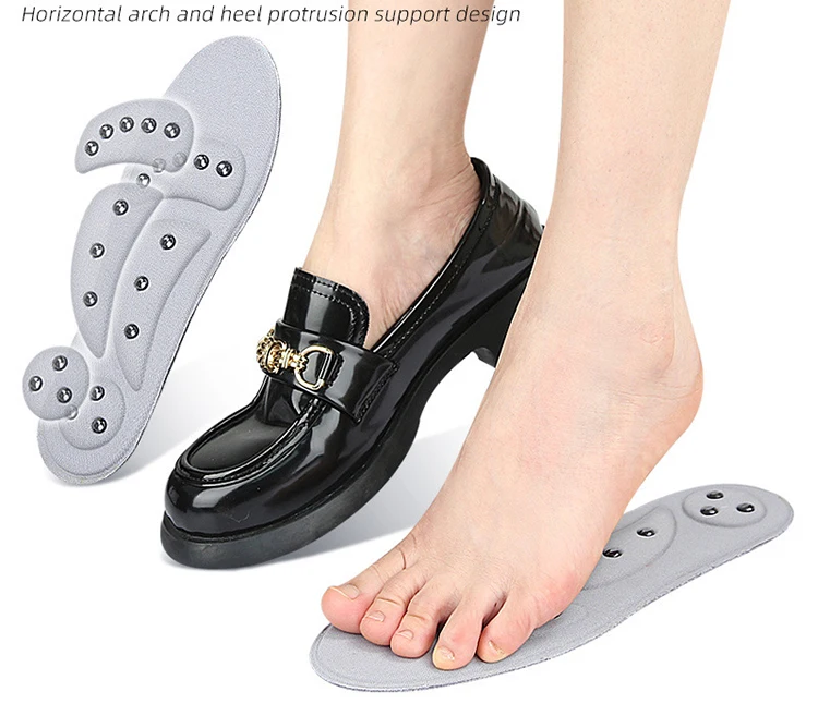 Acupressure Magnetic Massage Insoles, Oumers Foot Massage Shoe-pad Foot Therapy Reflexology Pain Relief Shoe Insoles