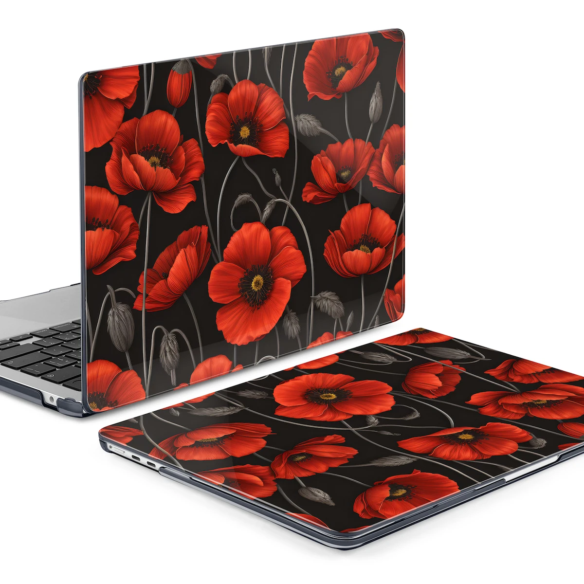 Batianda Wholesale UV Black crystal painted laptop plastic hard case For Macbook 11 12 13 14 15 16 Air Pro M3 M2 M1 Chip