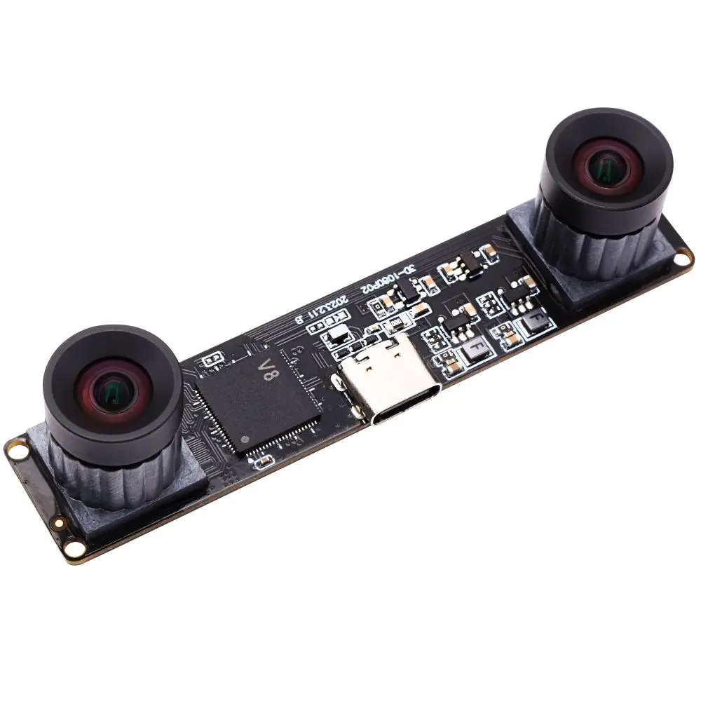 ELP 4MP Dual Lens  3840X1080 60fps Synchronization  3D Stereo USB Camera Module for VR camera ,3D Printing scanner