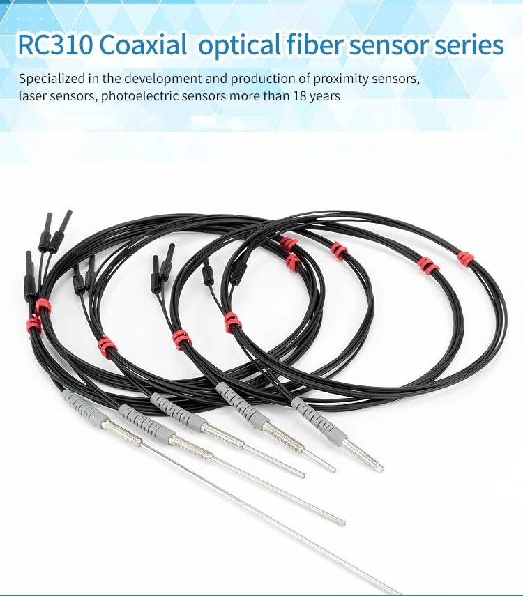 JM RC310-S пластик из нержавеющей стали коаксиальный кабель металлическая трубка волоконно-оптический датчик