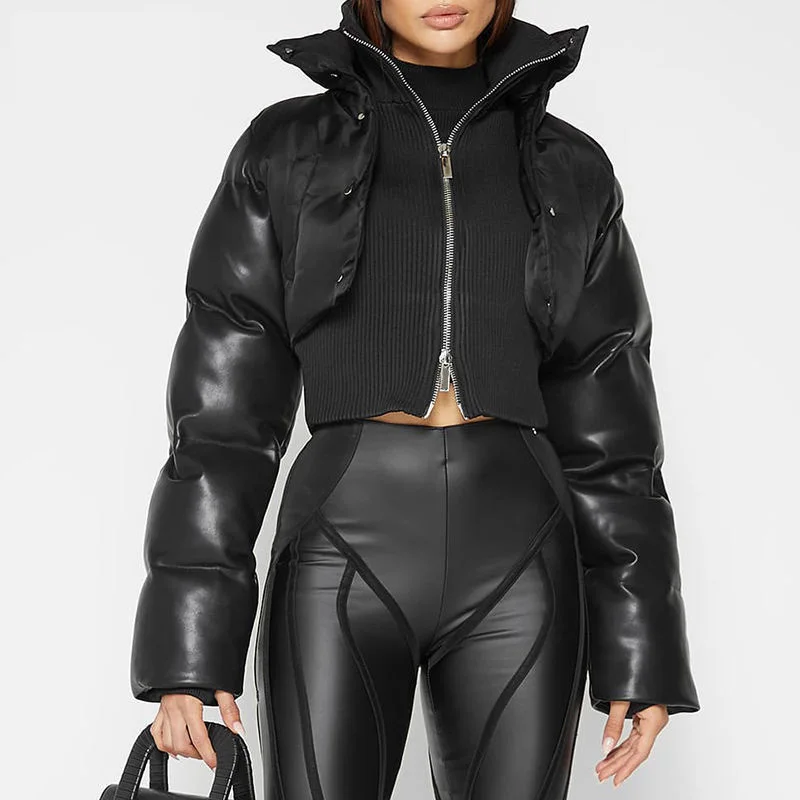 Manufacturer  clothing custom Wholesale Winter puffe Coats Ladies Reflective Design Padded goose women down jacket