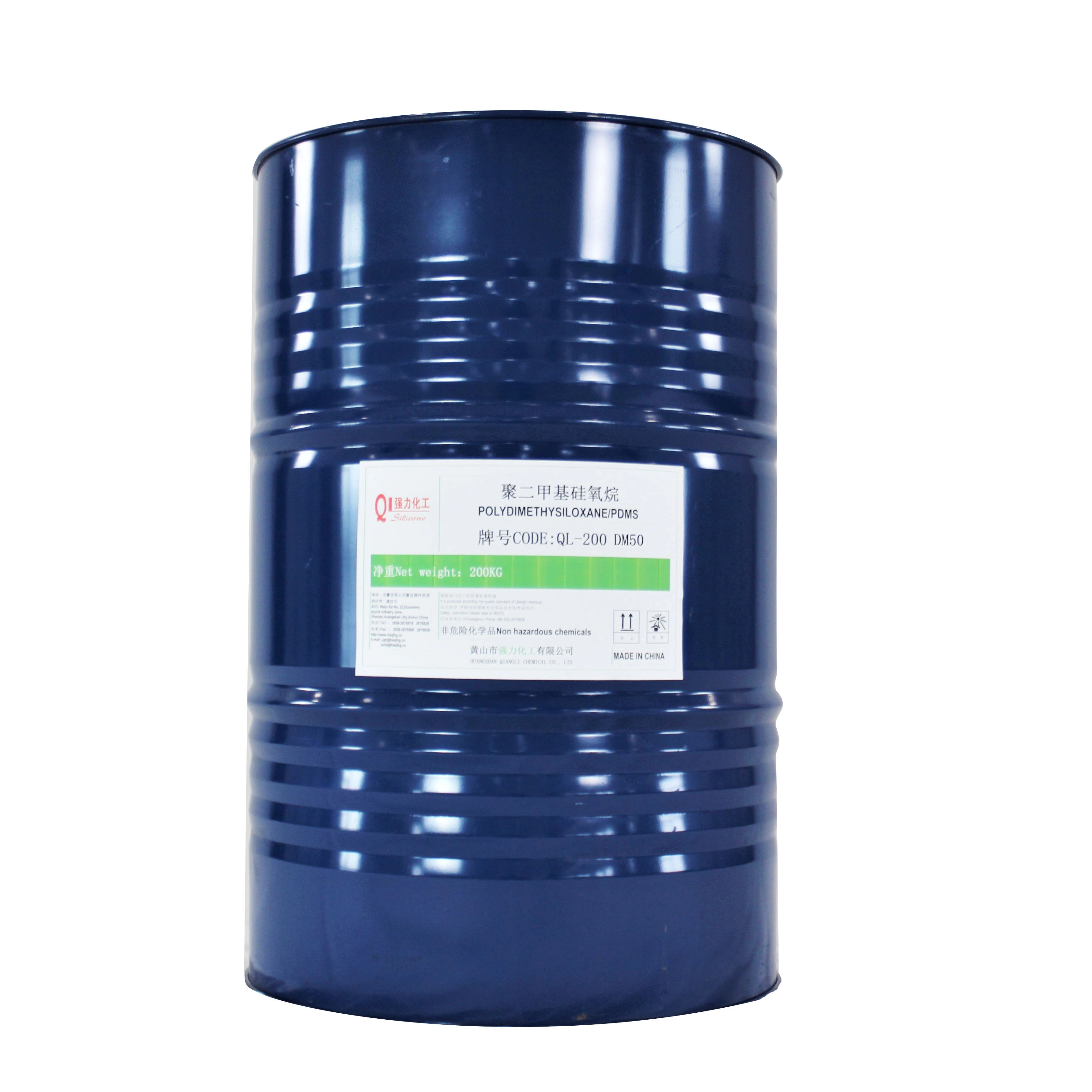 pdms liquid silicone dimethyl silicone oil water repellent manufacturer oil QL-200 DM50 polydimethylsiloxane