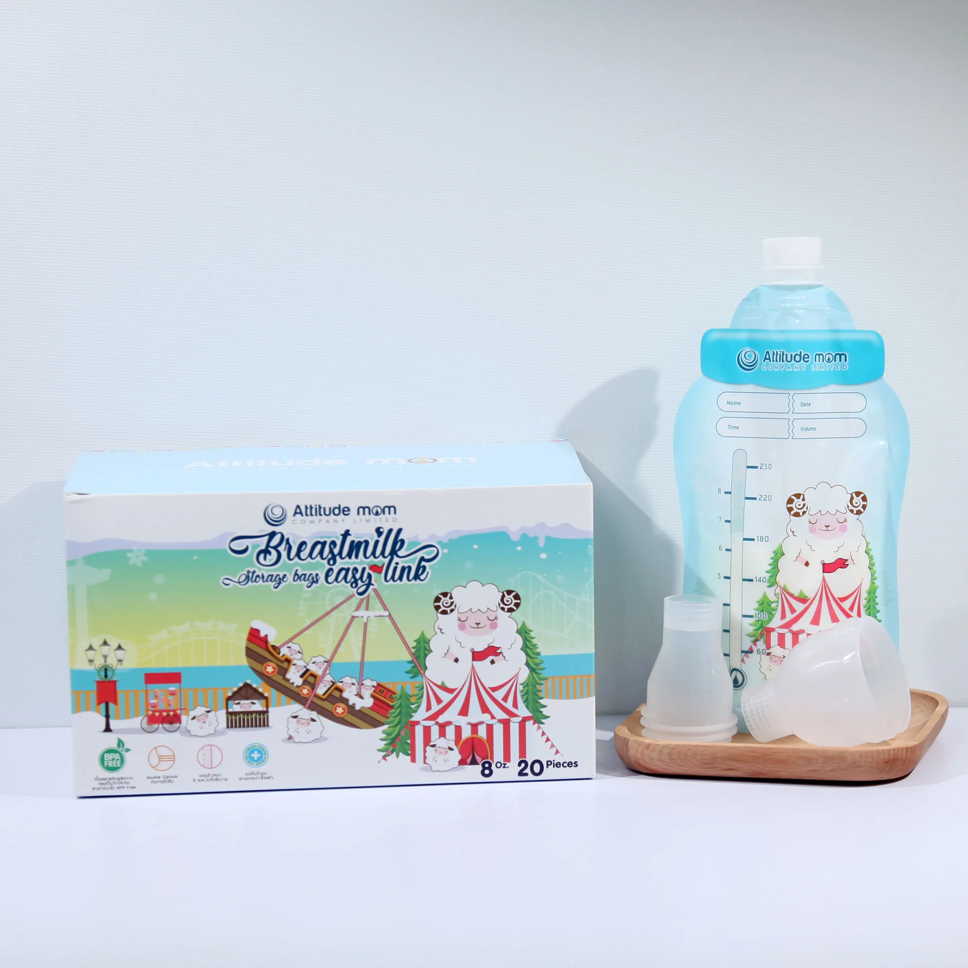 Pump Direct Breast Milk Storage Bags with Adapters