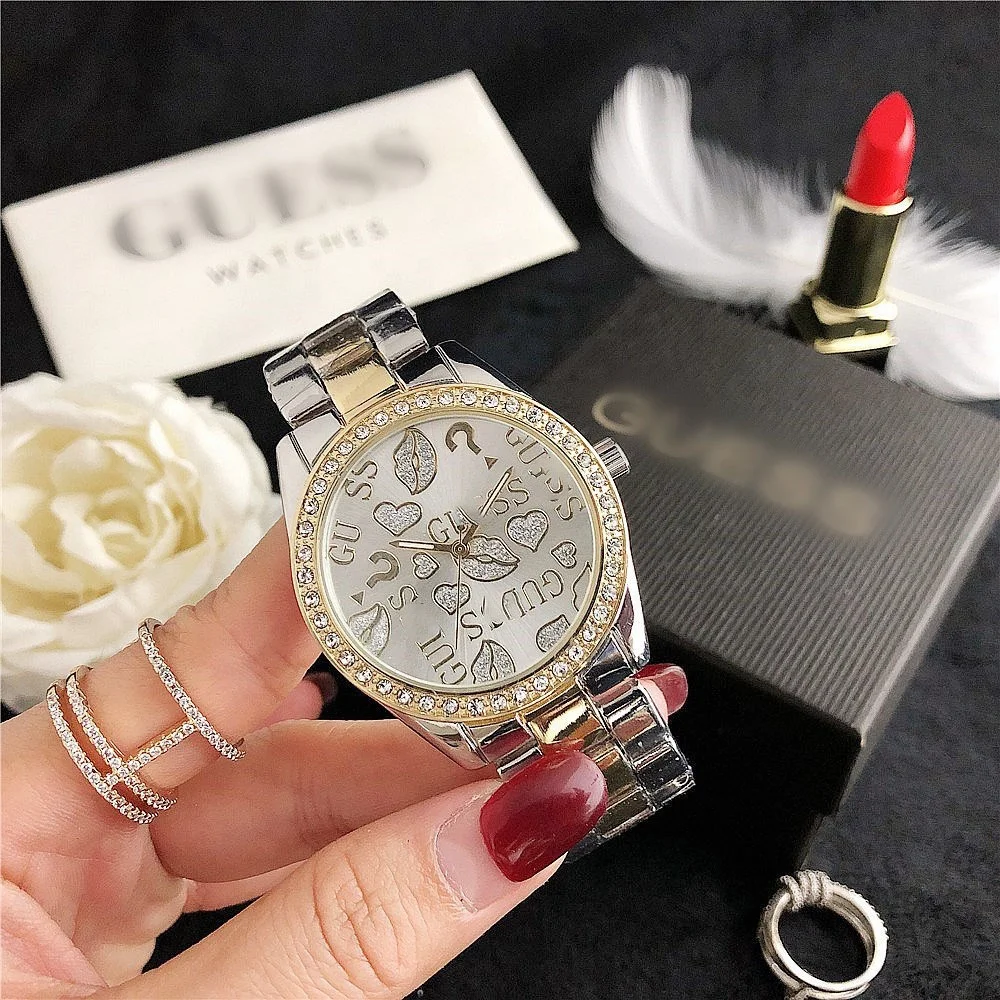 Famous Brand Designer Stainless Steel Vintage Waterproof Ladies Casual Watch Diamond Quartz Watches for Women Gift