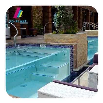 High quality ce approved freestanding clear transparent acrylic outdoor swimming pool manufacturer