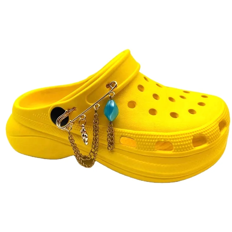 Baby Shoes Clogs Manufacturer Toddler Girls Wooden Clogs For Boys Youth Bae Clog With Chains For Kids Non Slip Breathable Shoes