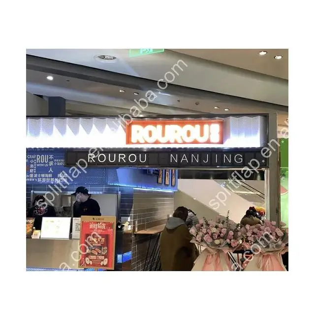 Creative restaurant sign split flap split-flap display