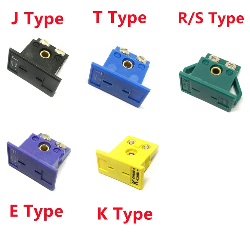 High quality K/T/J/E/R/S type mini thermocouple connector panel female with low cost
