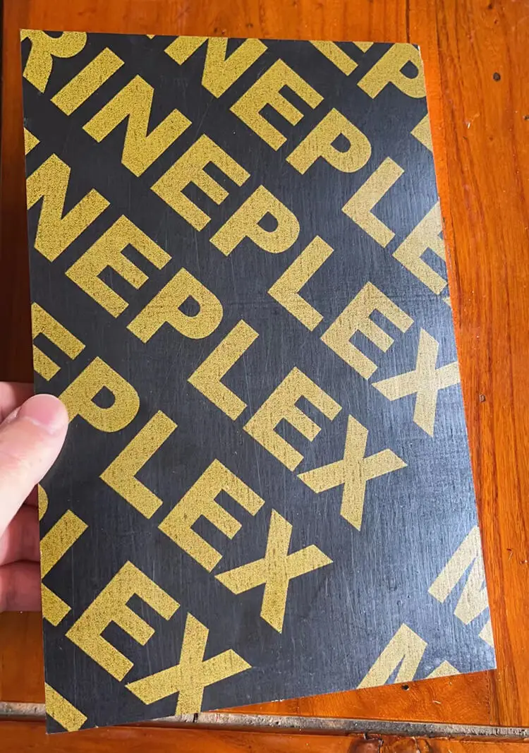 HRT Shuttering Plywood Phenolic board crocodile laminate plywood 3/8' Film Faced Plywood Sheet