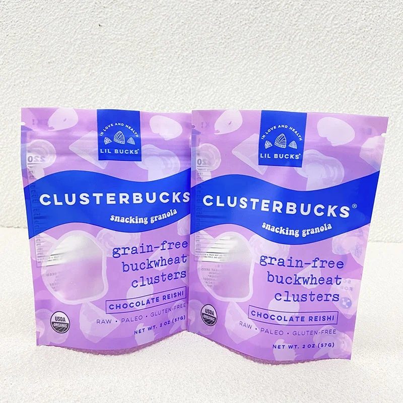 Custom Coconut Packaging Bag Dried Fruit Mango Banana Chips Snacks Aluminum Foil Food Stand Bag With Zipper Paper Bags