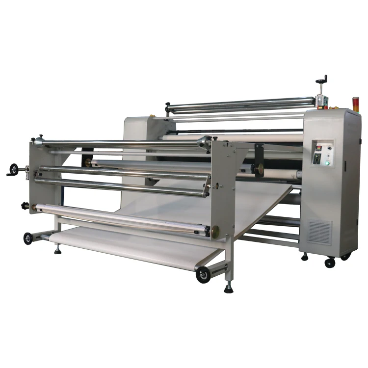 220mm durm high quality Blanket auto adjustment roll to roll calender printing press machine 1.6m