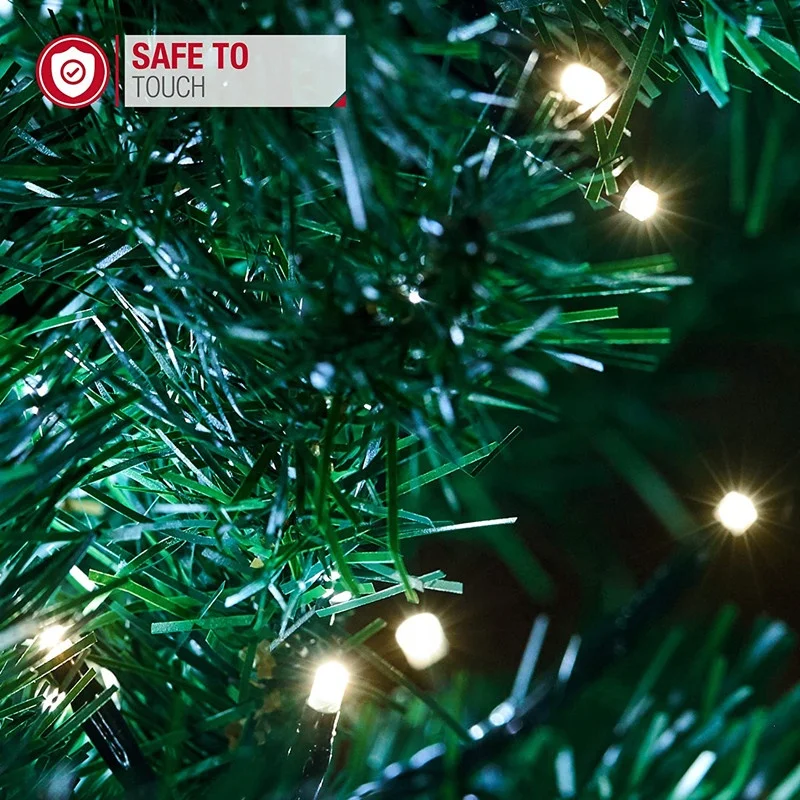 Christmas Lights 2000 LED 24m Multi Action Tree Lights Cluster Lights 8 Functions with Timer Indoor/Outdoor