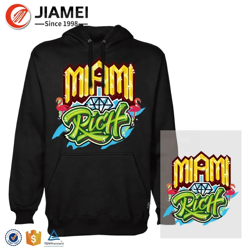 Clothing Printing Labels Manufacturer Custom Pattern Logo Vinyl Plastisol Heat Transfer for T Shirt Garment Sticker