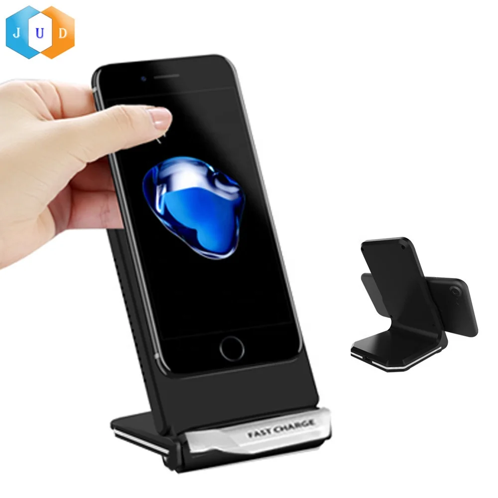 2022 Wholesale 10W Fast Charging Stand Phone Holder Charger, Magnetic Wireless 2 in 1 Charge Stand, Qi Wireless Charging Stand