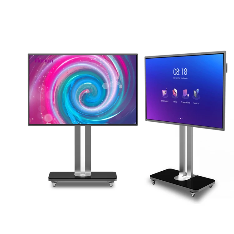 
Free Remote Control Pizarra Interactiva Flat Panel Movable Smart Whiteboard 