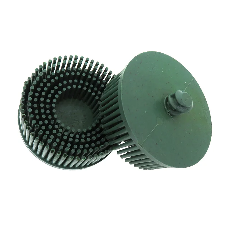 Abrasive Emery Rubber Bristle Disc ,1/4 Inch Shank for Metal Deburring Polishing Blending Cleaning Rust Removal