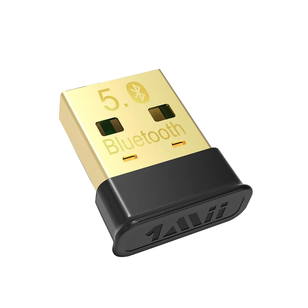 1Mii BT 5.0 USB Dongle Dual Mode+EDR Support Windows10/8.1/7 Connect 7devices to PC Provides Free Driver for Headset/Lap/Speaker