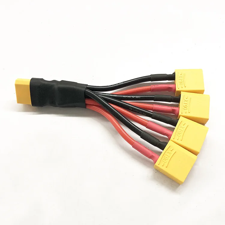 Amass Xt90 To Xt60 Male Female Xt60h Connector Conversion Adapter Plug Parallel Cable 18awg 100mm Wire For Rc Lipo Battery