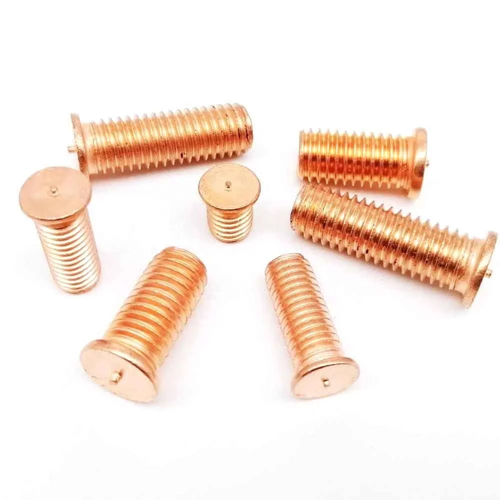 M3 M4 M5 M6 M8 M10 Capacitor Discharge Carbon Steel Solder Point Nail Bolt Copper Plated Stud Weld Spot Welding Screw