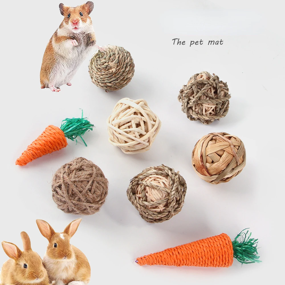 Hamster Toys Teething Toys Watercress Preparation Rabbit Chinchilla Play Teething Feeding Guinea Pig Toys