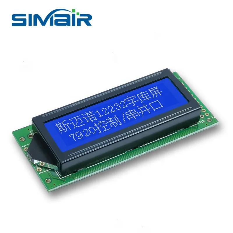 Manufacture HD SPI Serial Port COB LCD 12232  Blue White 122x32 Display