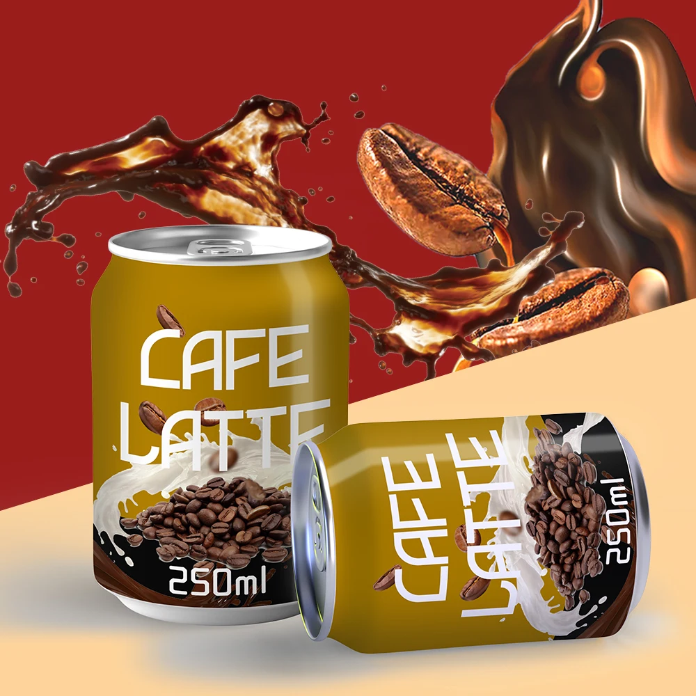Wholesale Fast Delivery 250ml 330ml Energy Bitter Sweet Coffee Drinks Canned Latte Mocha Flavor Coffee Drink