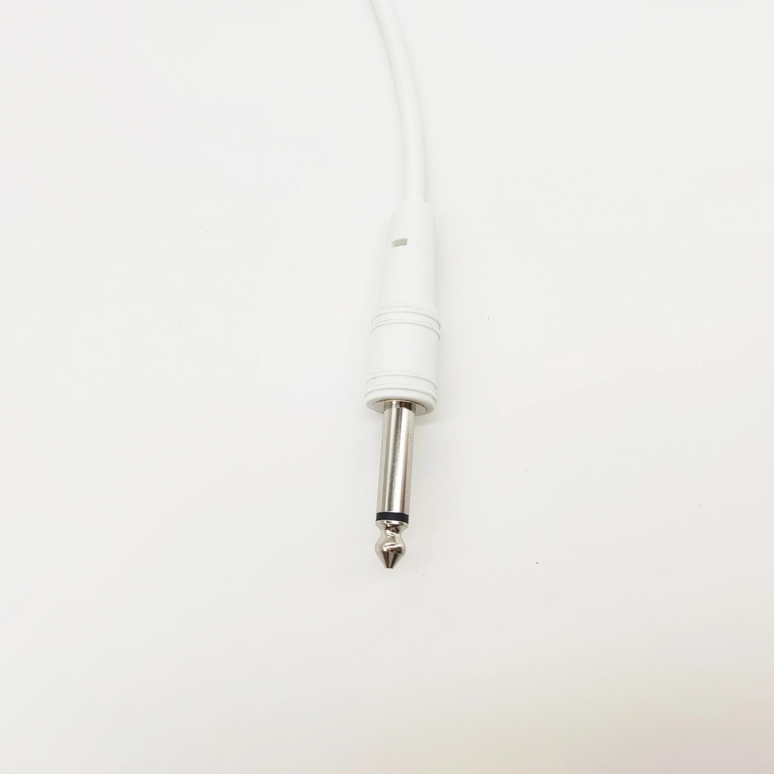 Pushbutton to 6.35 Plug Spiral Coiling Cable Customized Coiled Cables High Flexibility Spring Wire