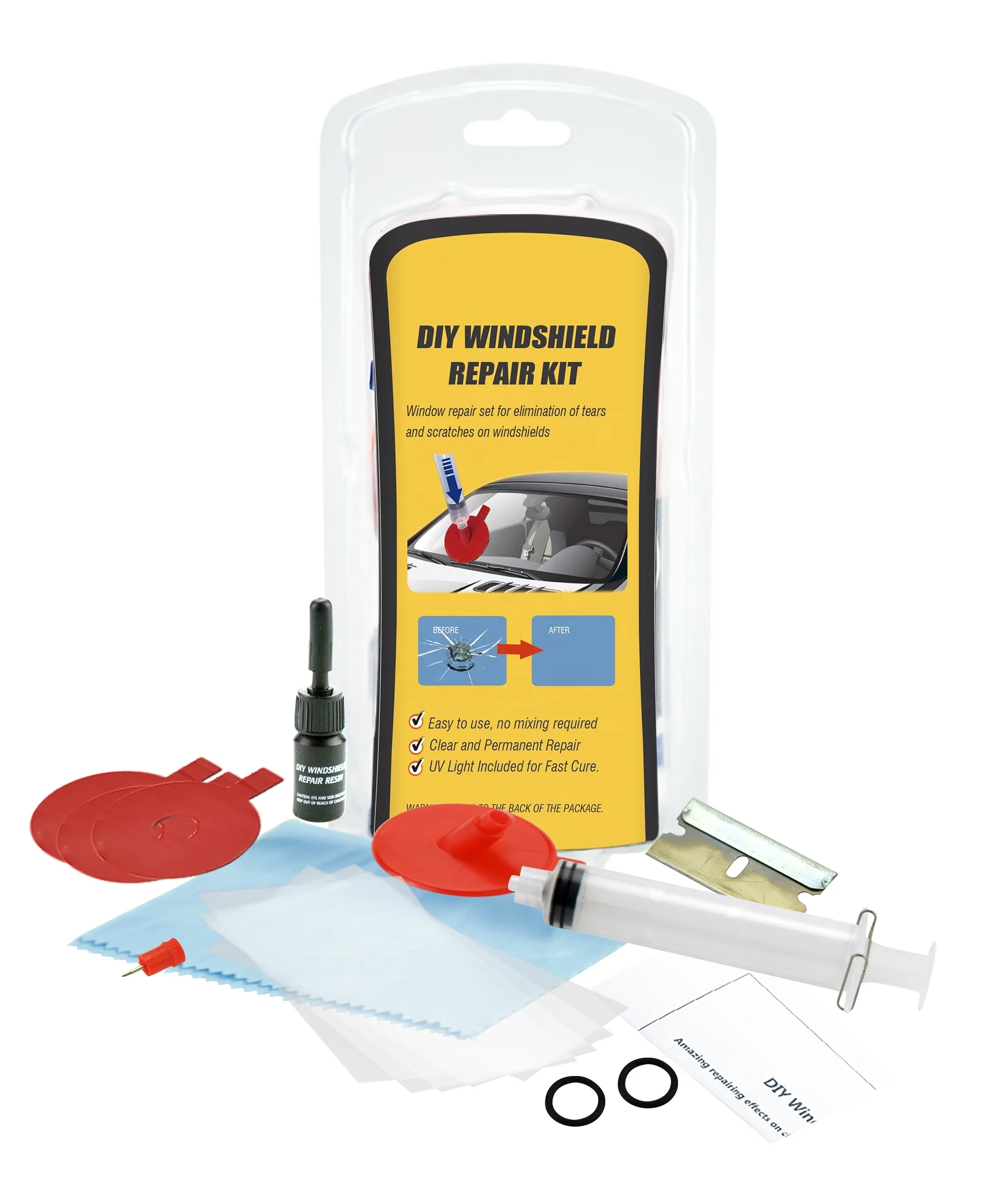 Newest Car WINDSHIELD REPAIR KIT for Fix Auto Glass.