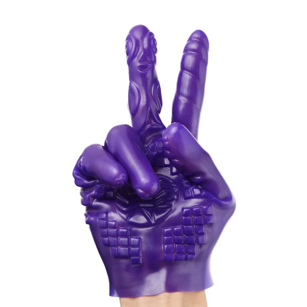 Hot sell Glove Finger Masturbation Erotic Clitoris Vagina Stimulator Self-comforting Breast Massage Sex Toys for Couples
