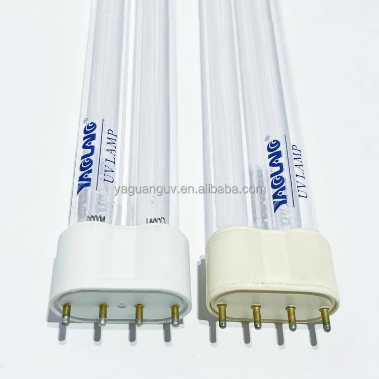 55w high ozone lamp ultraviolet 2G11 base uv light lamp H shape quartz uv lamp