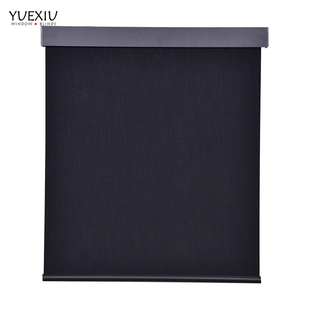 Электрические затемненные шторы для спальни с дистанционным управлением на солнечных батареях