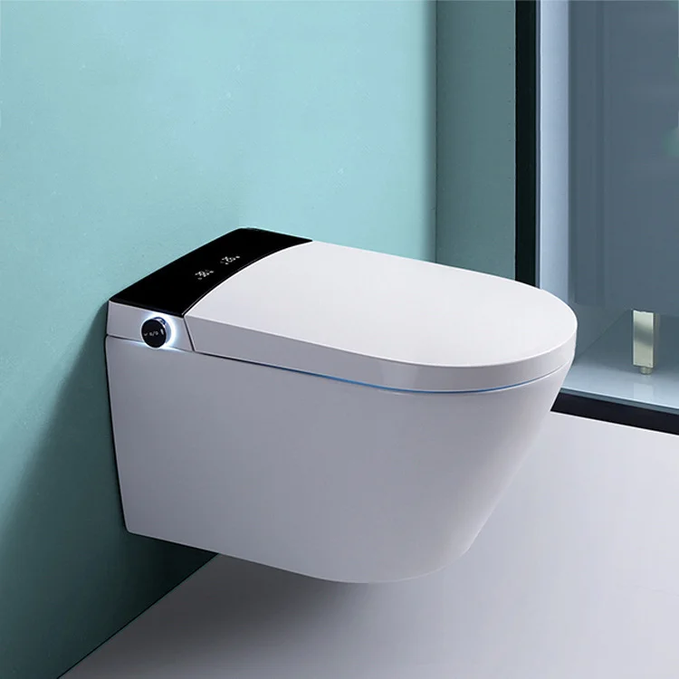 Настенный умный унитаз с резервуаром для воды, Умный Унитаз